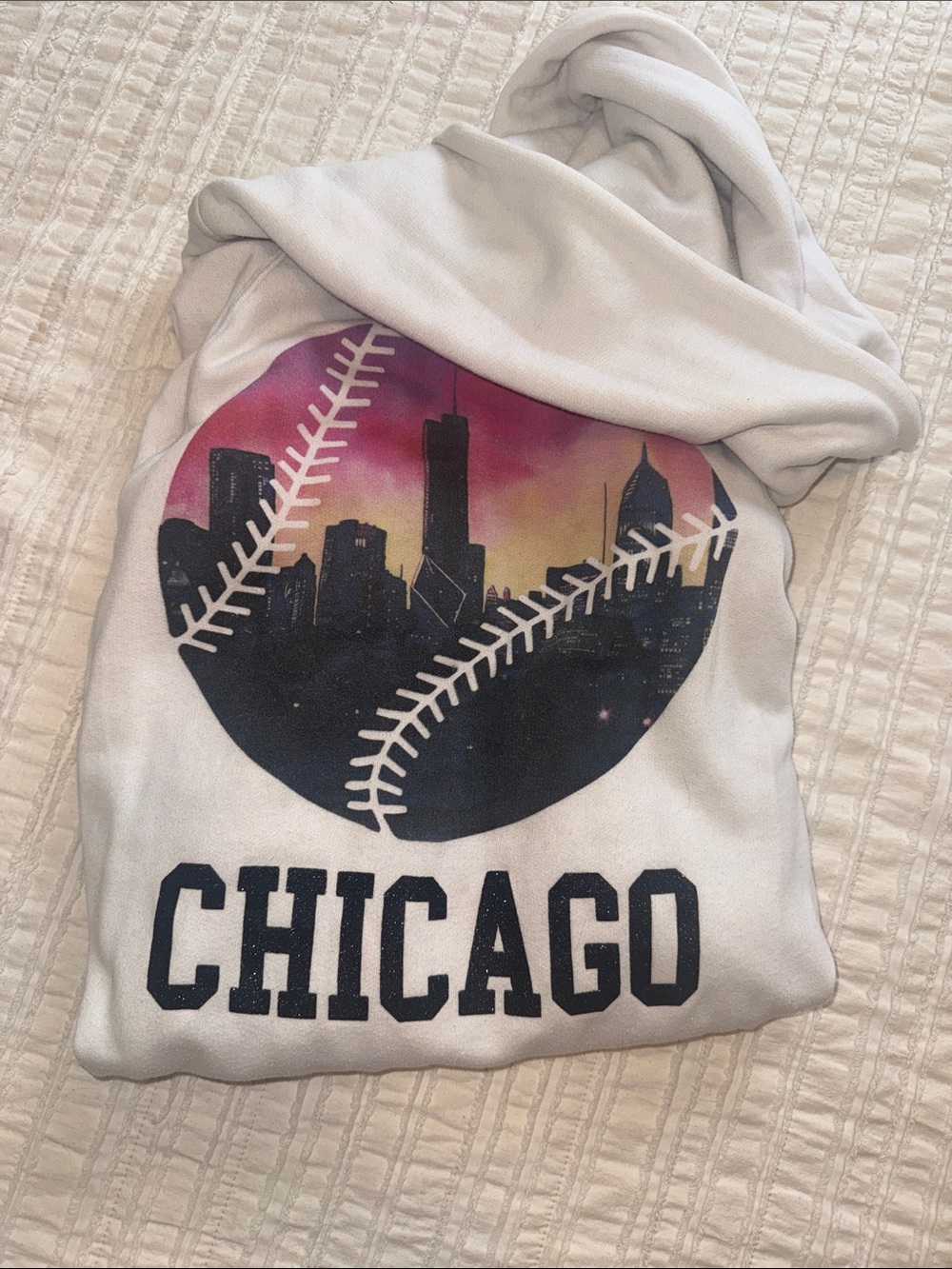 PINK Victoria's Secret Zip-Up Hoodie- Chicago edition